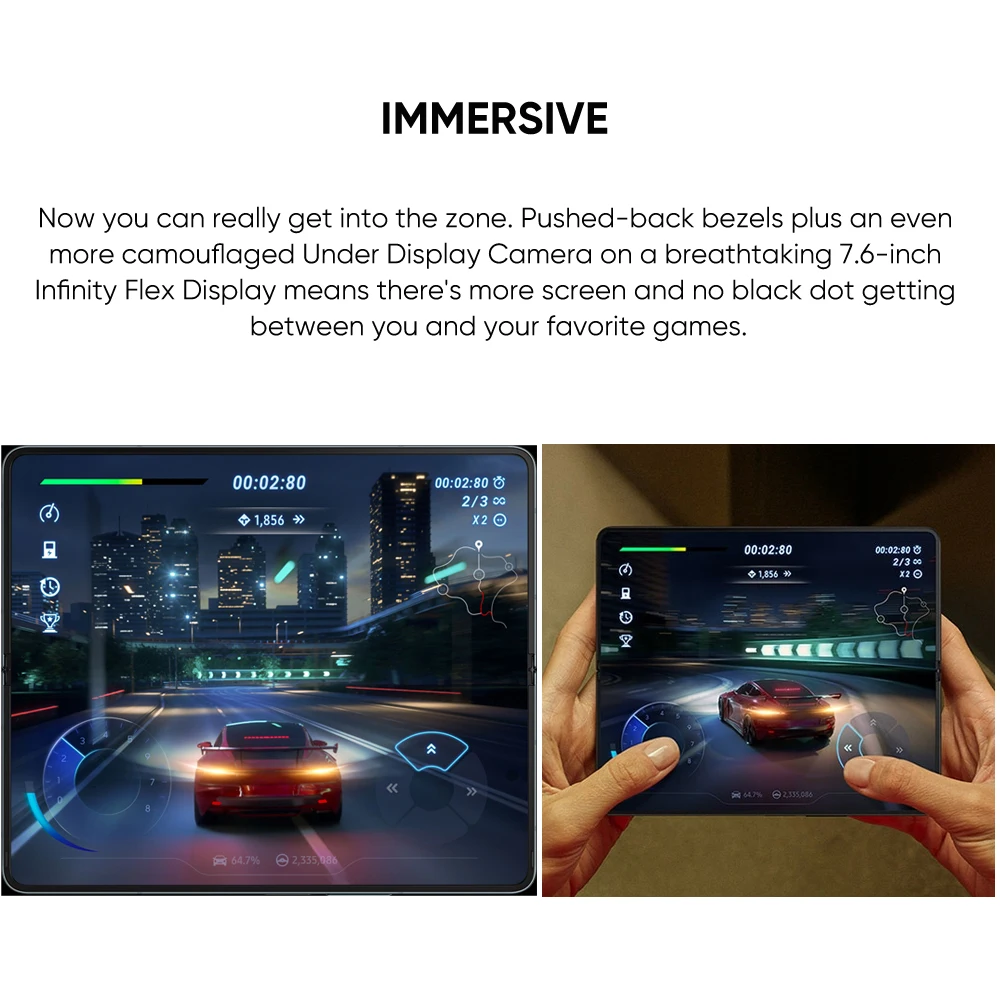 Global Version Samsung Galaxy Z Fold4 8+ Gen 1 7.6'' 120Hz Super AMOLED 120Hz Display 25W Fast Charge