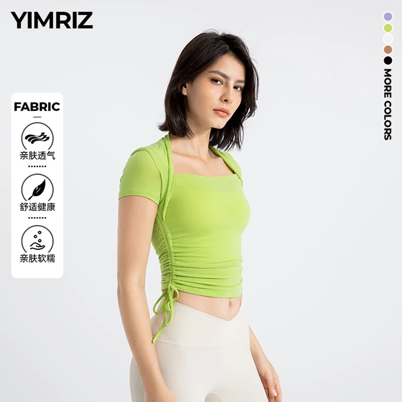 

High Value Yoga Clothes Women's Spring And Summer Holiday Two Pieces Of Shawl Running Sports Tops Premium Sense Of Fitness Suits