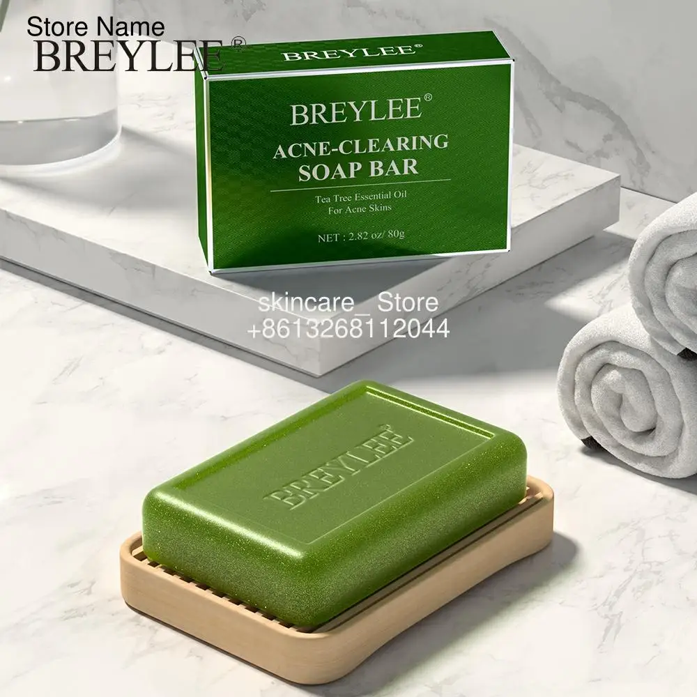 

BREYLEE Acne Treatment Soap Handmade Acne Removal Soap Clear Acne Scar Oil Control Deep Cleansing Shrink Pores Acne Skin Repair