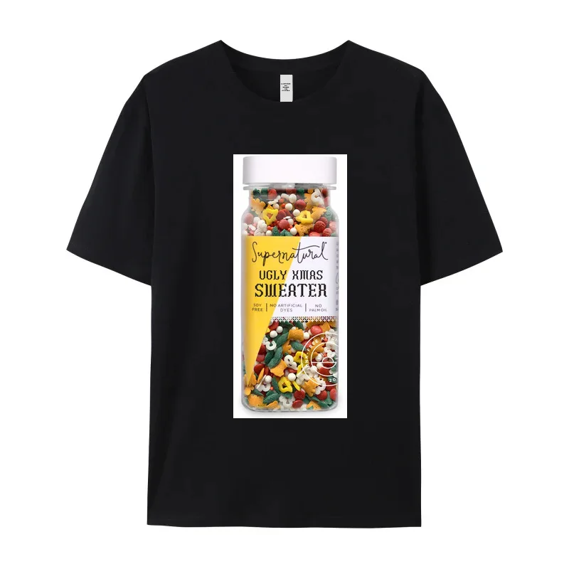 Normal Ug y Xmas Sweater Ho O Neck T-shirts Christmas Tops Tees Short Sleeve Gift Idea Discount Cotton Fabric Graphic Tshirts