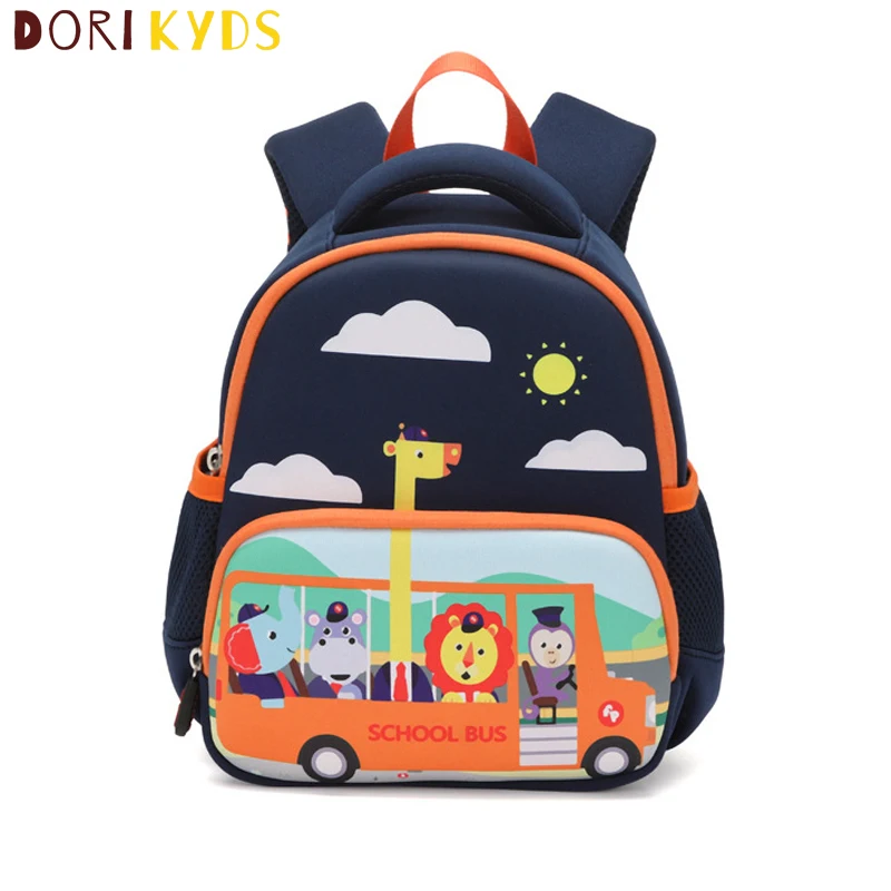 

DORIKYDS New Cartoon Children's Schoolbag Fashion Cute Boy Girl Anti-lost Backpack Kindergarten Preschool Waterproof School Bags