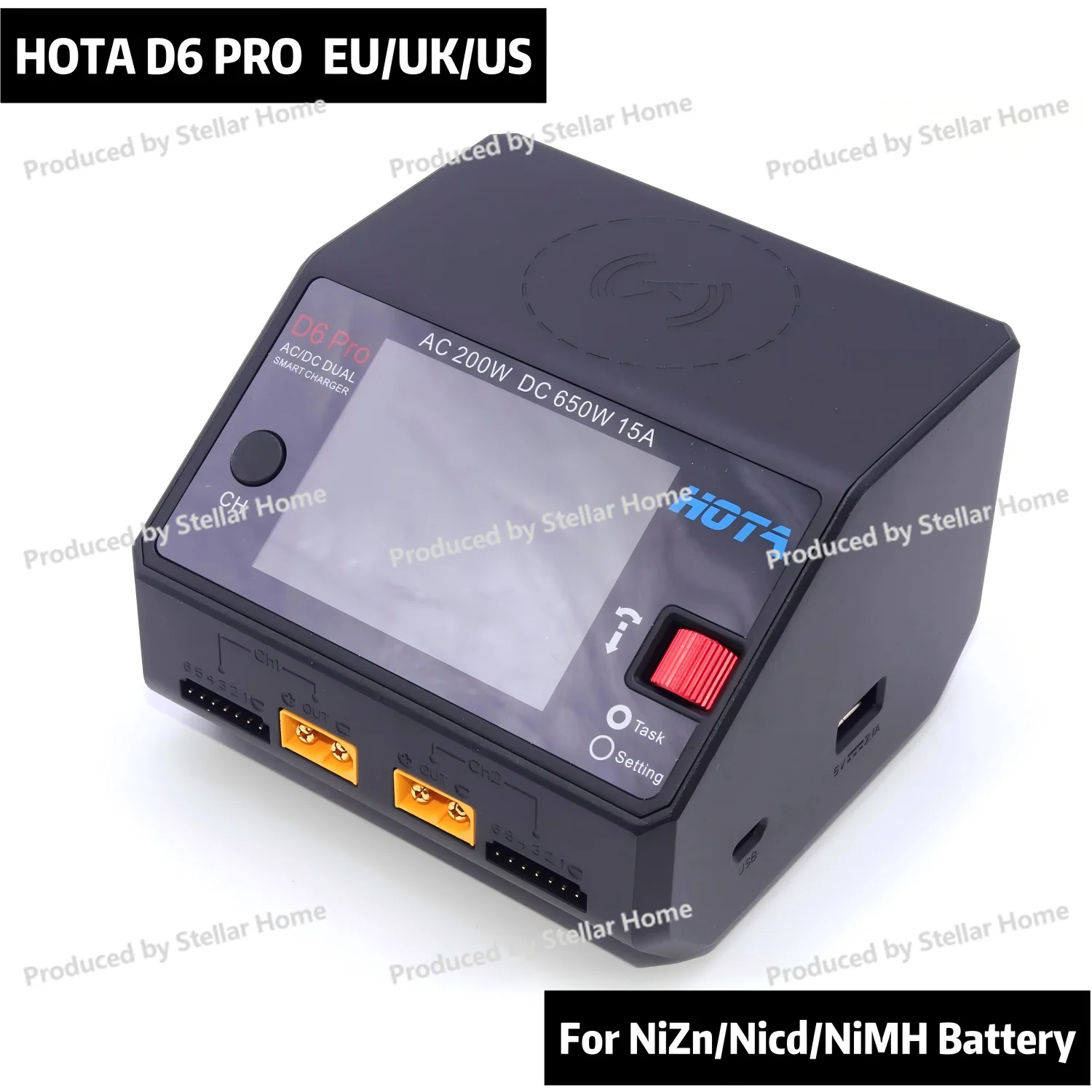 Фото HOTA D6 PRO Зарядное устройство постоянного тока 6,5-30 В переменного тока 100-240 В, сбалансированное зарядное устройство, зарядное устройство постоянного тока, зарядное устройство для аккумулятора Hota D6 №2