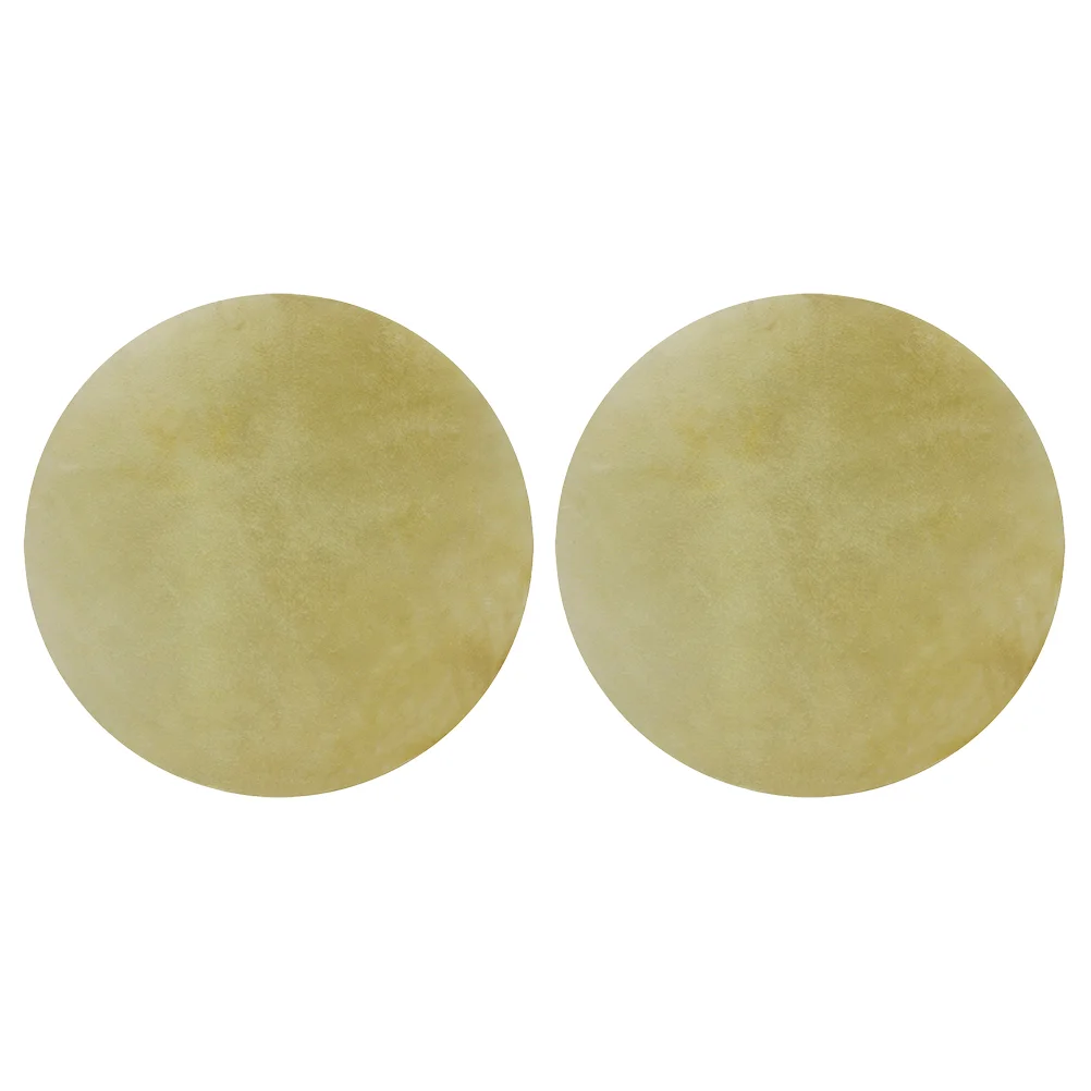 

2 Pcs Djembe Drum Skin Cover Bass Accessories Soft African Buffalo Durable Head Covers Drumsticks Tambor