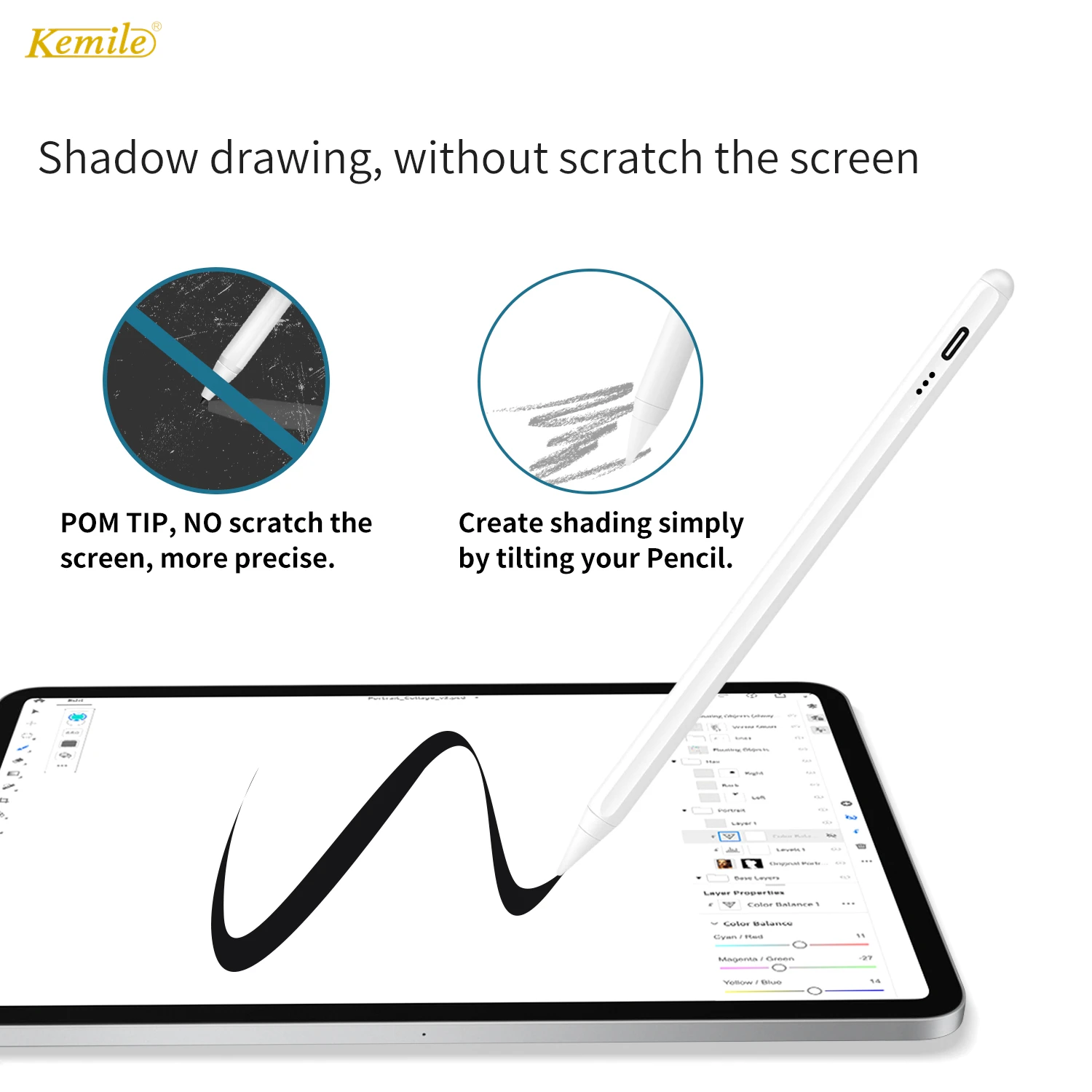 

Карандаш для Apple Pencil 2-го поколения iPad Pencil для iPad 2022 2021 2020 2019 2018 Air 5 Pro 11 Bluetooth стилус
