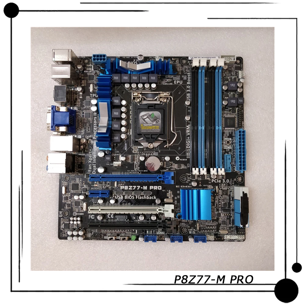 

P8Z77-M PRO для ASUS Desktop uATX Материнская плата Intel Z77 LGA 1155 поддержка Core i7/i5/i3/Celeron/Pentium 100% Протестировано Быстрая доставка