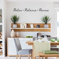vinyl wall sticker relax release renew wall quote decal vinyl decals removable wall art l1 001