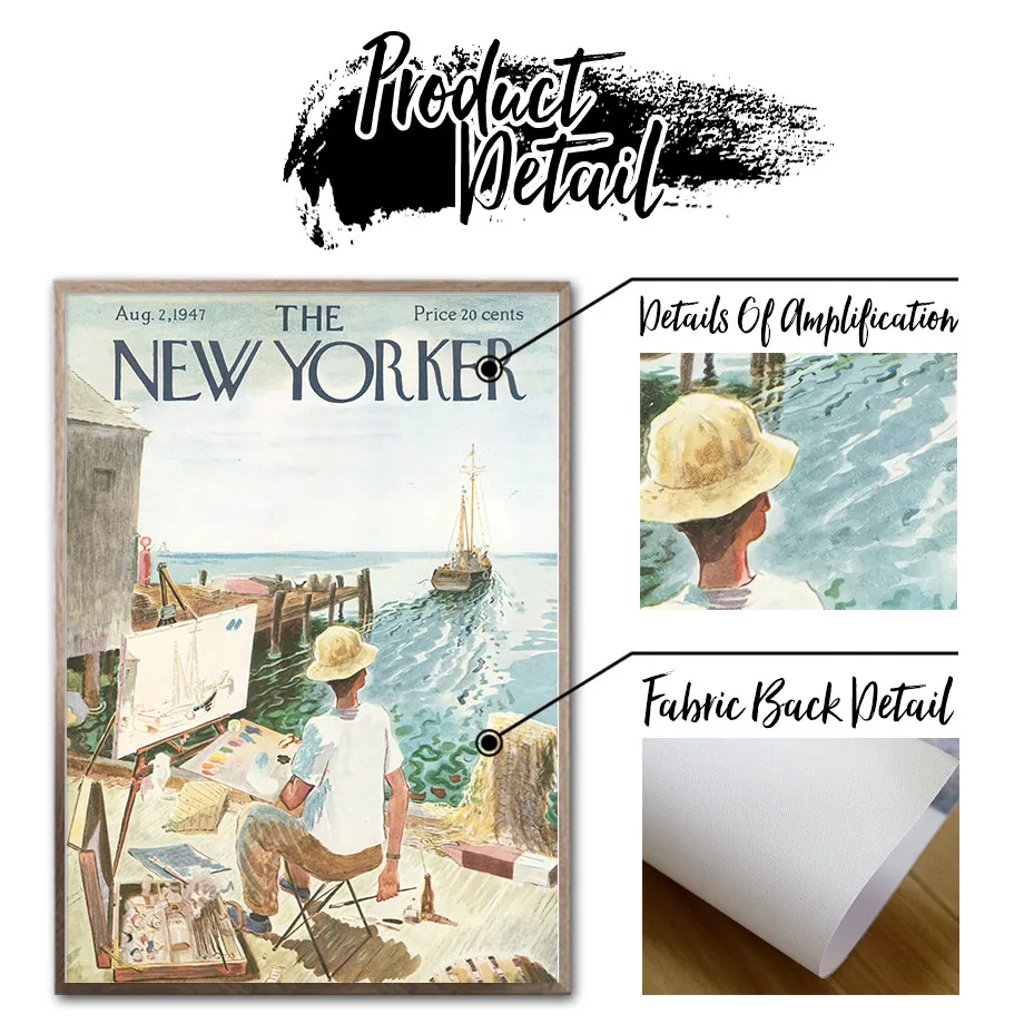 Абстрактный постер и печать на холсте The New Yorker |