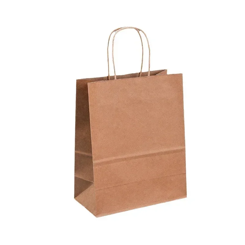 Фото 10/20/30/50pcs Gift Pakcaging Kraft Paper Bag Birthday Party Wedding Christmas New Year Child Favors Cookies Snack Decoration №5