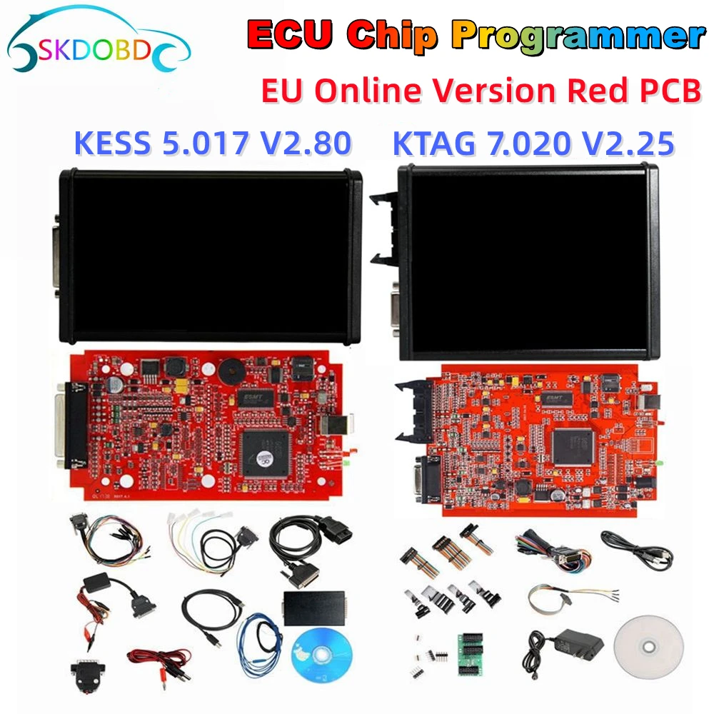 

Профессиональный программатор KESS 2,80 EU V5.017 KTAG 4LED V7.020 V2.25 ECU, инструмент для настройки чипа, онлайн, неограниченный жетон, фотография 7,020