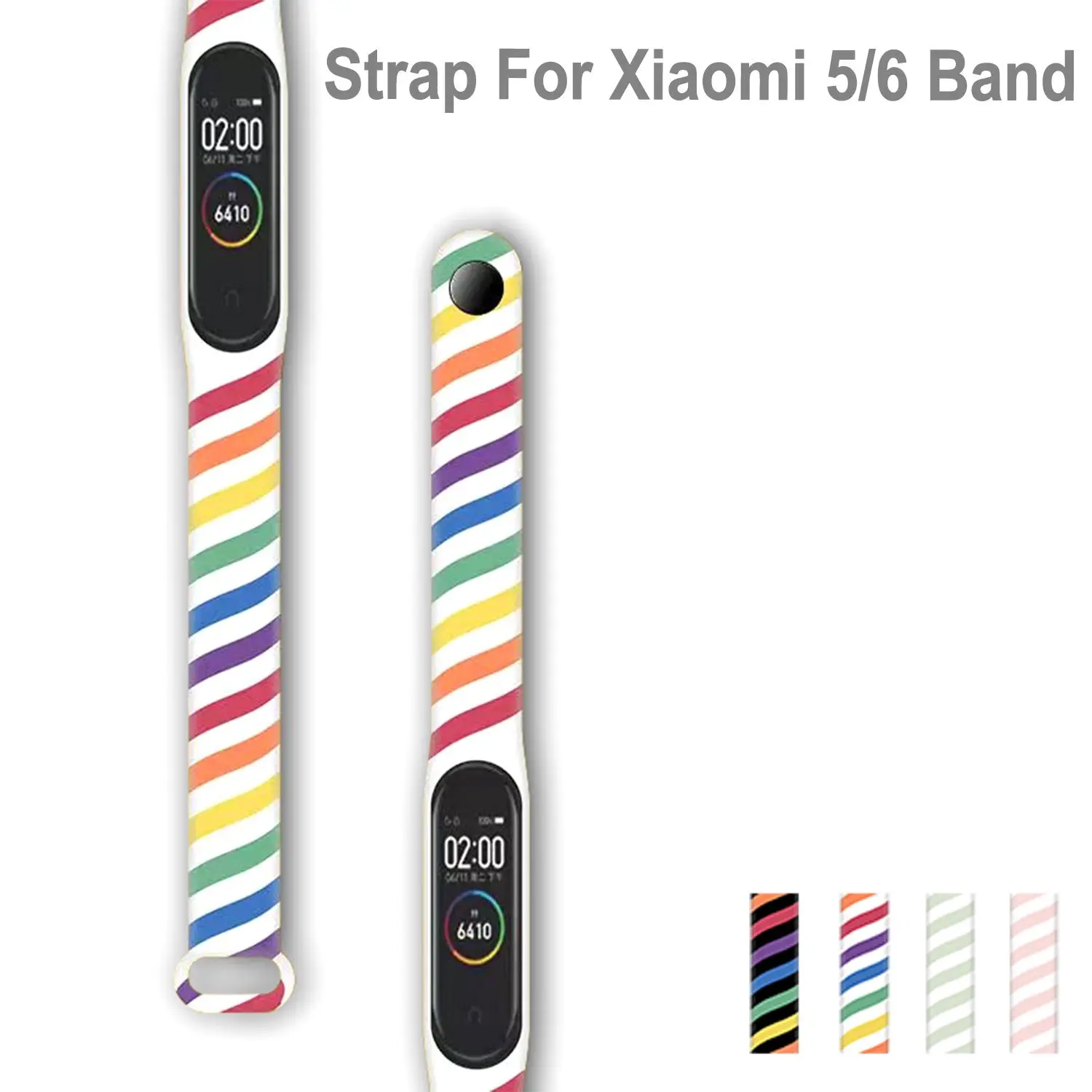 

Ремешок для смарт-браслета Xiaomi Mi Band 6 5, силиконовый, прозрачный, нескользящий