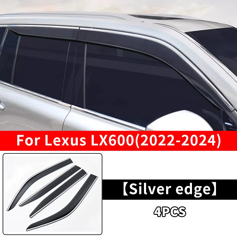 

Для 2022 2023 2024 Lexus LX600 LX500d LX600 ULTRA LUXURY Windows Vent дефлектор потока LX 600 обновленные внешние аксессуары комплект для тюнинга корпуса модификация