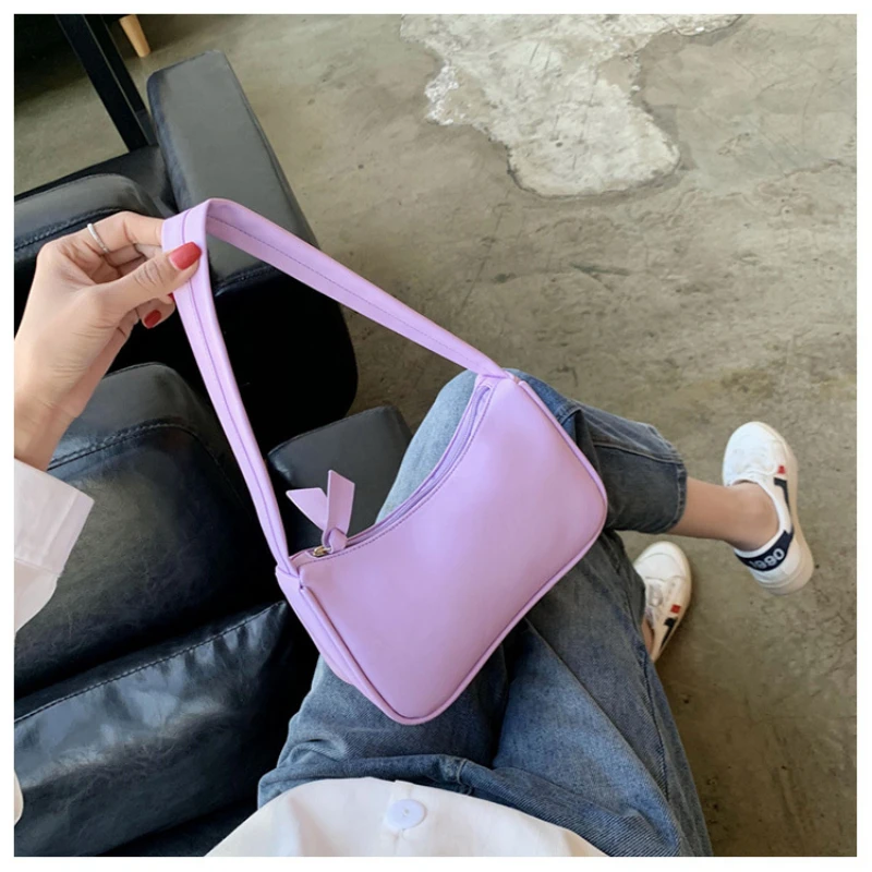 

Women Bags Casual Retro Mini PU Shoulder Bag Totes Bags for Women 2022 Trendy Vintage Handbag Female Small Subaxillary Bags