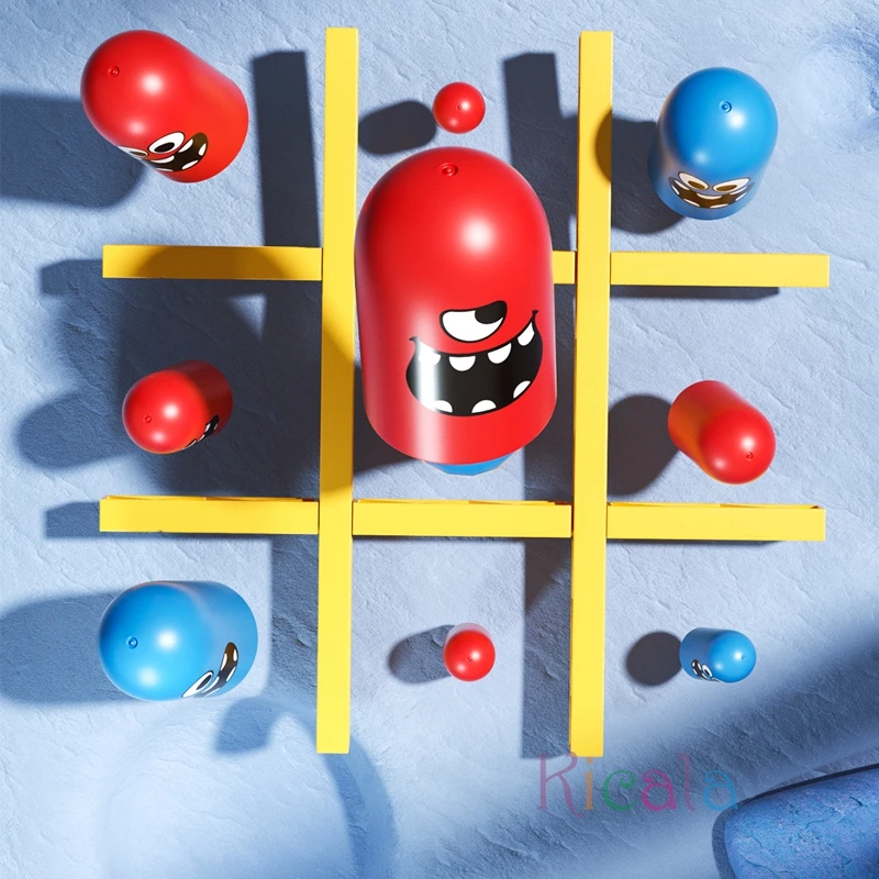 Интерактивная Игра Tic Tac Toe Семейная Настольная Big Eat Little Gobble Для Родителей И Детей