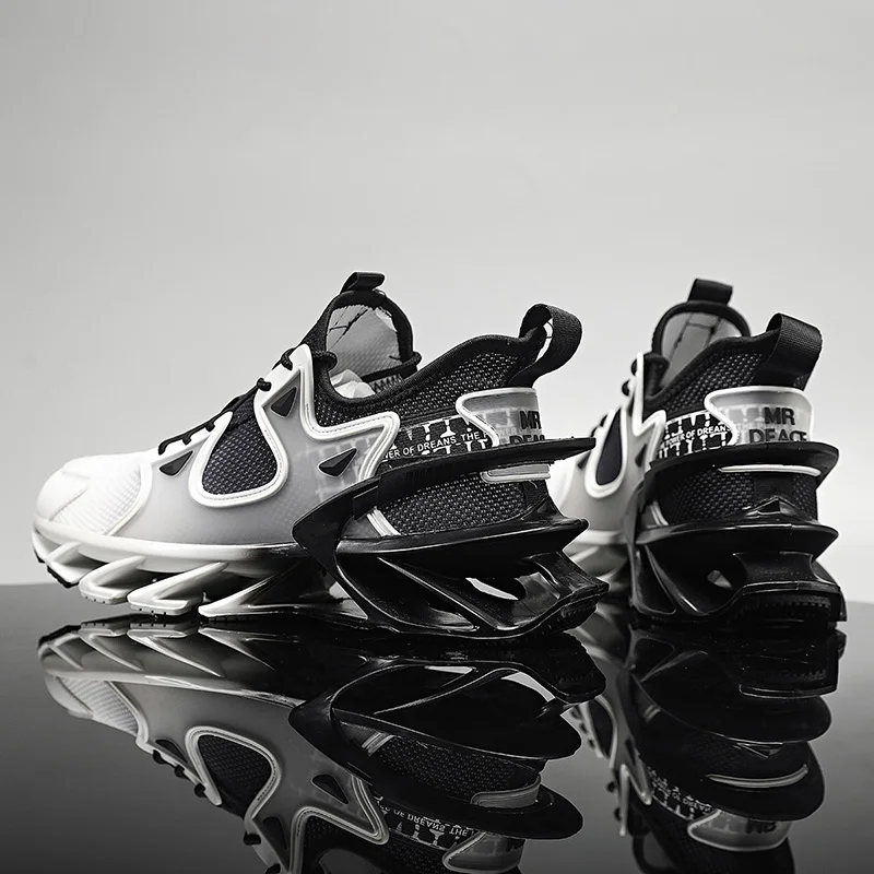 All-match Fashion Shoes Mens Blade Running Shoes for Men Cushion Sneakers Summer Mesh Athletic Sports Jogging Male Walking Shoes