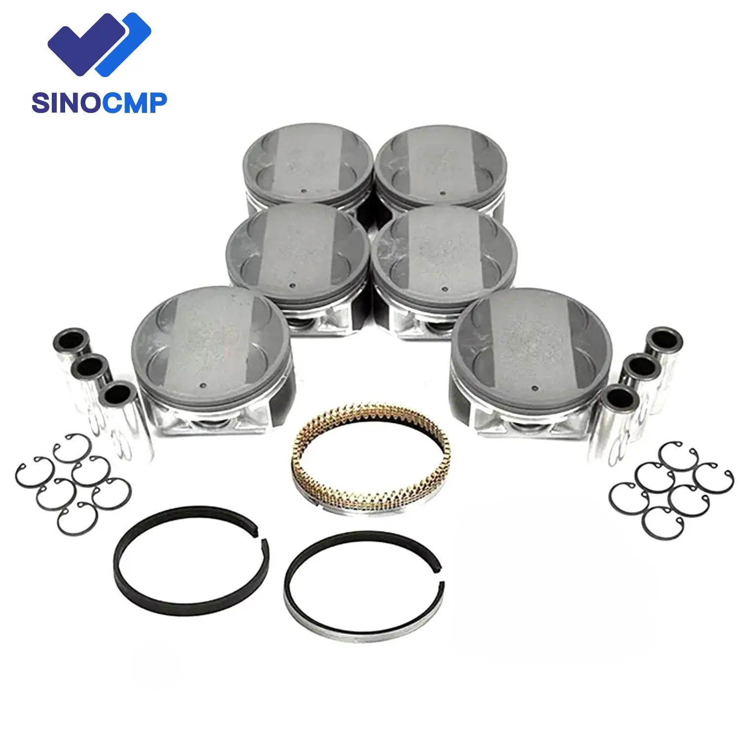 6 шт. VQ35DE A2010-7Y001 A2010-8J110 Комплект поршней двигателя для 04-06 Nissan Altima Maxima Quest 3.5L 3498CC V6 DOHC