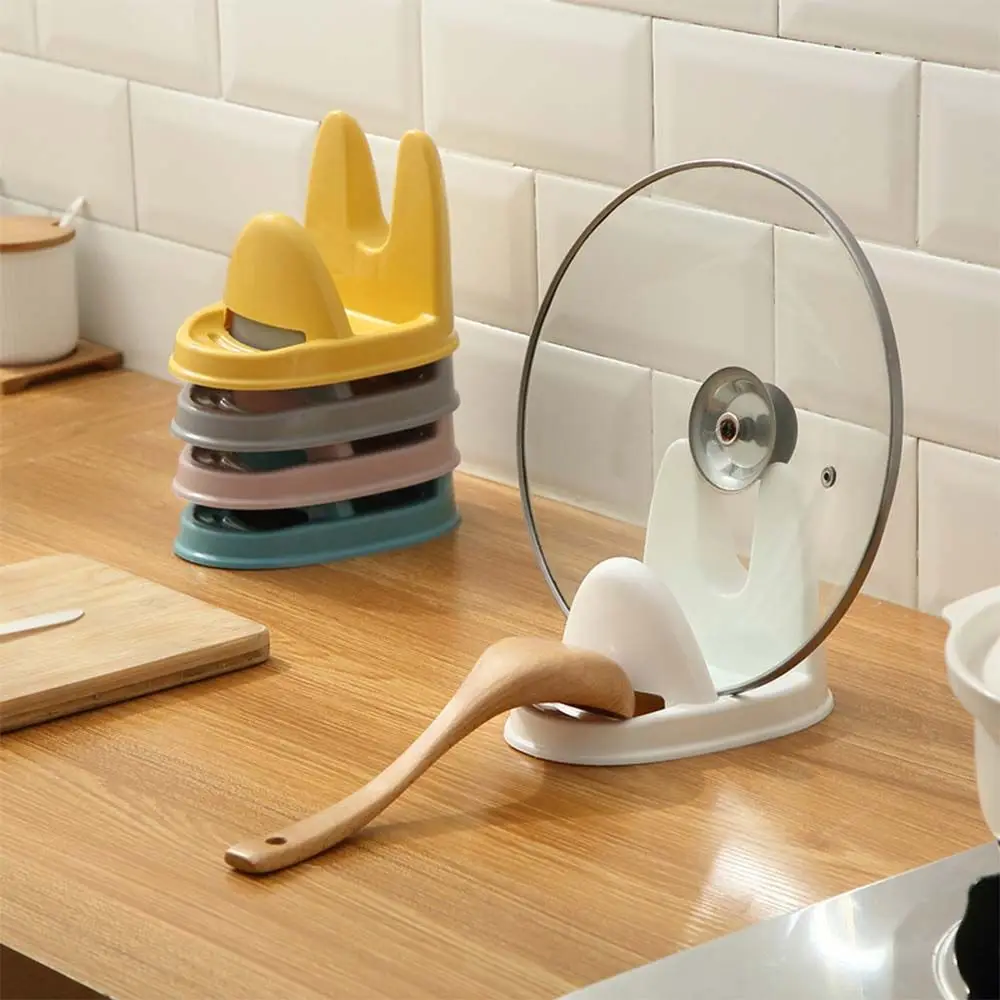 

Cover Holder Pot Lid Shelf Spatula Shelf Pot Cover Rack Pot Storage Shelf Kitchen Accessories Pot Lid Holder Pan Cover Stand