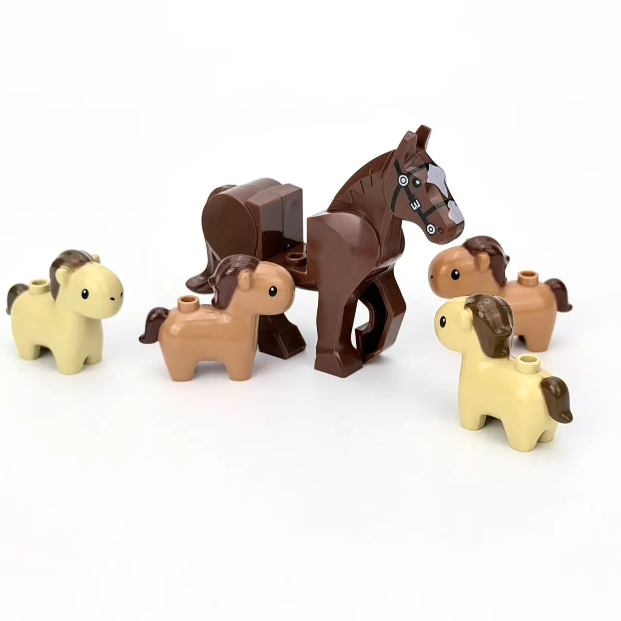 Фото Новые конструкторы LEGO: Животные, Жеребята, Пони, Боевые кони, Конные колесницы, Летающие кони, MOC, Игрушки-конструкторы, Совместимые с LEGO №1