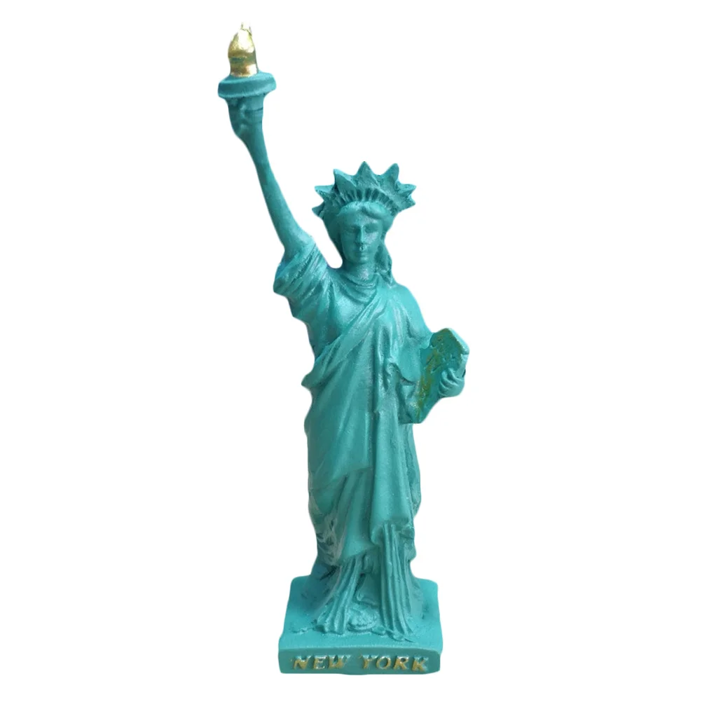 

Libertystatue Goddess Figurine New York Model Gift Mini Ornament Sculpture Miniature Ornaments Resin Figure Lady Bookshelf