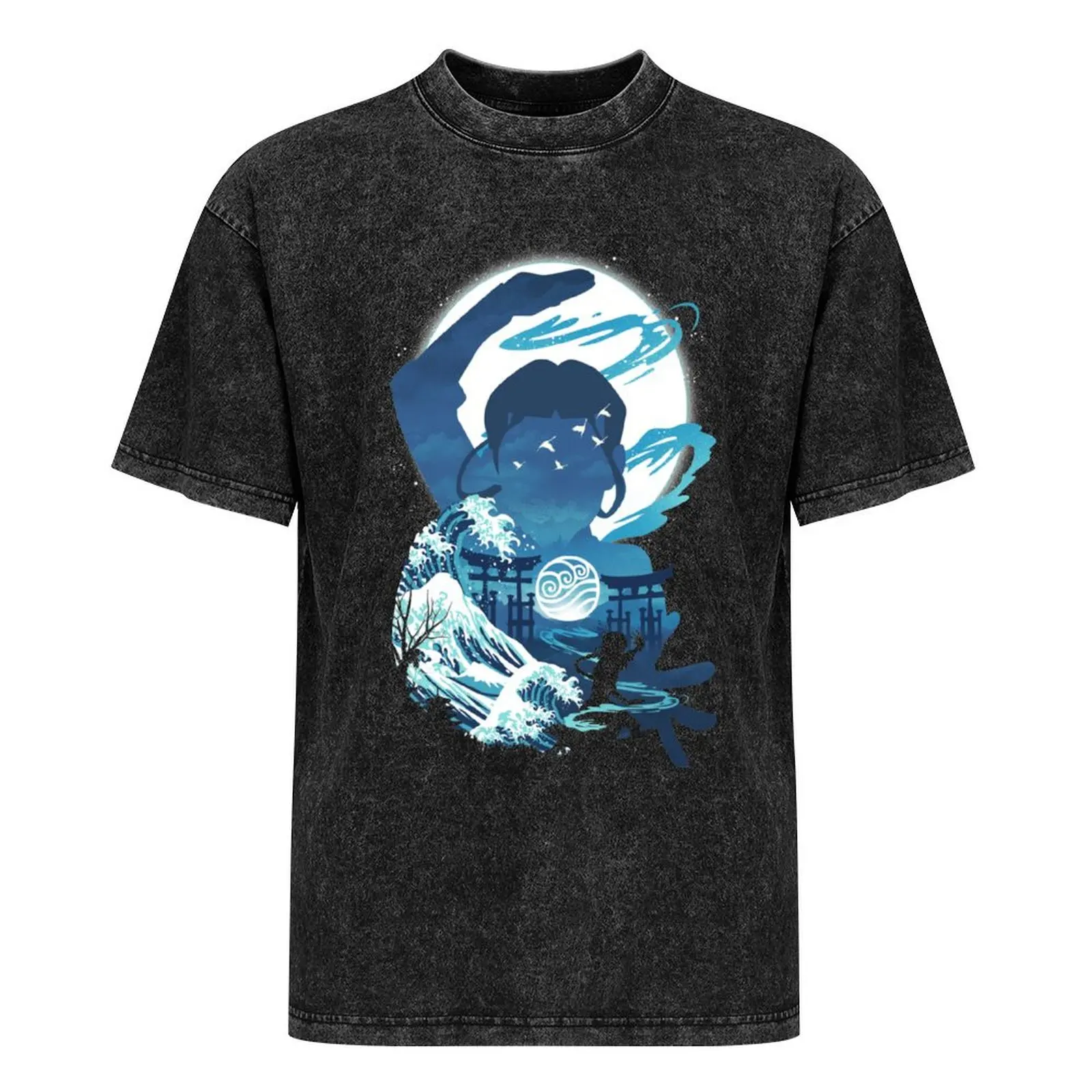 Мужская футболка Waterbender Landscape хлопок