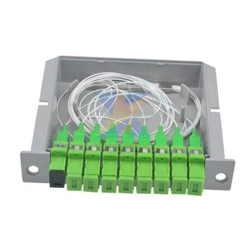 10 шт./лот волоконно-оптический SC APC PLC 1X8 Сплиттер Волоконно-Оптический корпус FTTH