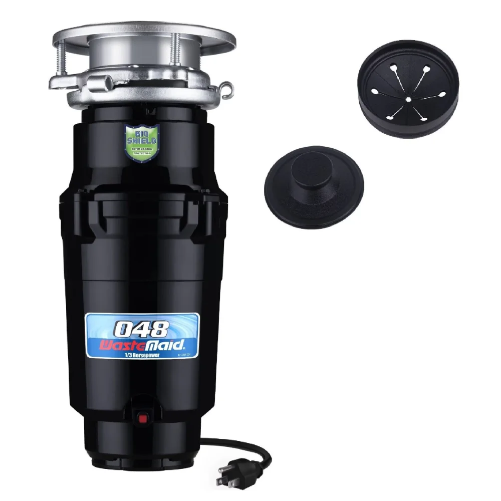 

Waste Maid 1/3 HP Garbage Disposal, Includes Attached Power Cord 10-US-WM-048-3B kitchen appliance garbage disposal