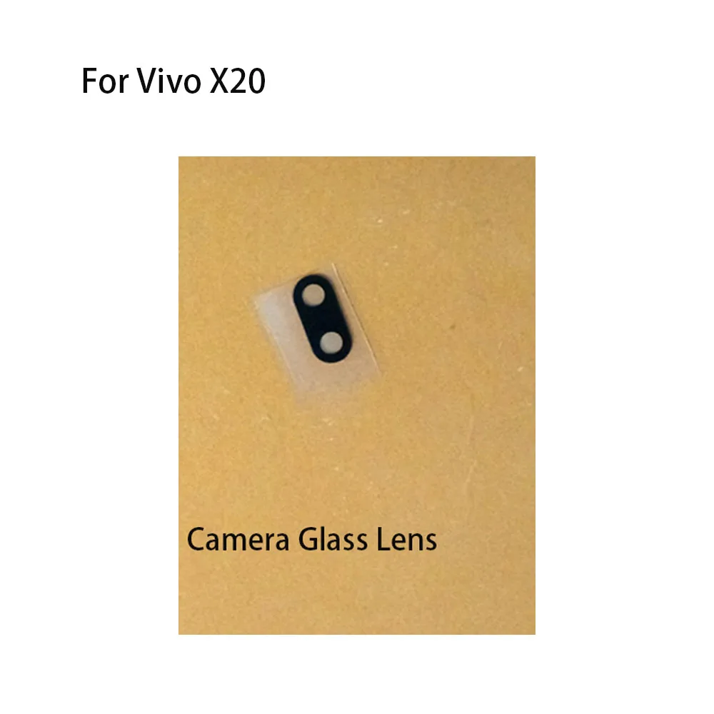 Only For Vivo X20 Rear Back Camera Glass Lens + Metal Camera Cover Circle Housing Replacement test good For Vivo X 20 parts