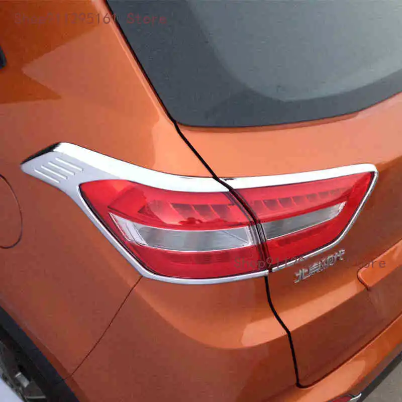 

For Hyundai Creta ix25 Headlights/rearlights cover ABS car Refit Chromium Styling Exterior decoration accessory 2018 2019