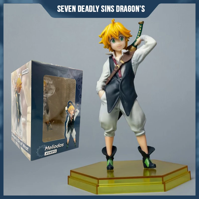 

Anime UP PARADE The Seven Deadly Sins Dragon's Judgement Meliodas Action Figure Adult Collectible Model Doll Toy 15cm