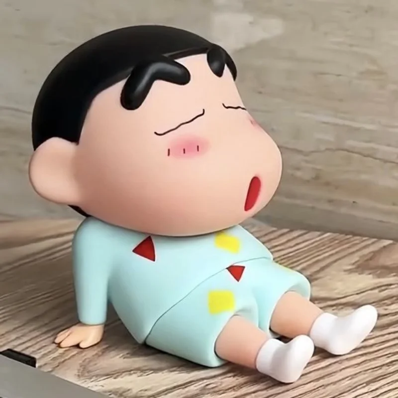12 см аниме фигурка Crayon Shin-Chan держатель для телефона кавайные настольные