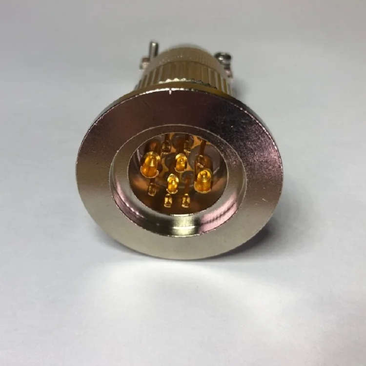 

Герметичный авиационный разъем, Спеченный разъем из вакуумного стекла, фланцевый соединитель KF для быстрой установки