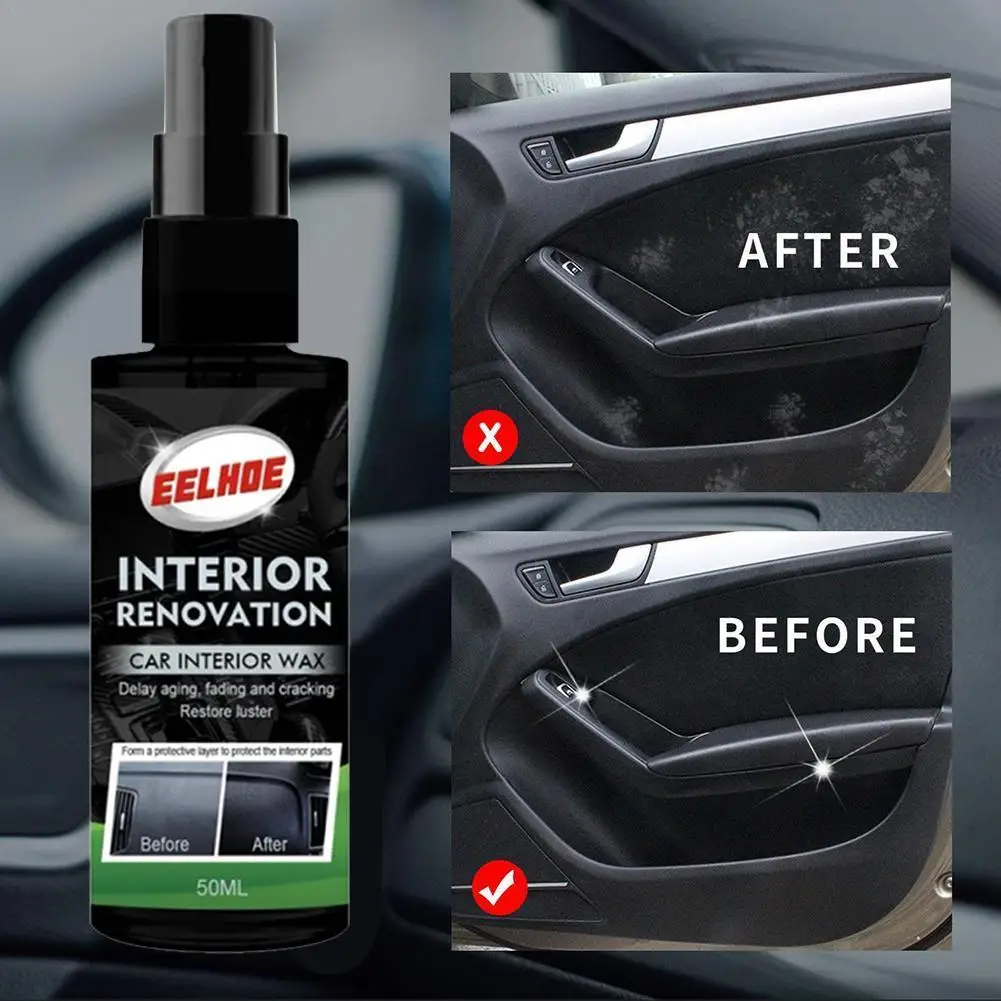 

30ML/50ML Auto Interior Plastic Plastic Parts Wax Retreading Agent Renewed Plastic Restore Car Paint Car Paint Care