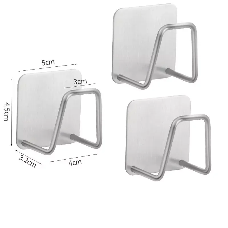 

2023New Kitchen Adhesive Strong Wall Hanger Hook sink Sponges Holder Drain Drying Rack Storage Organizer Bathroom Suction Cup Se