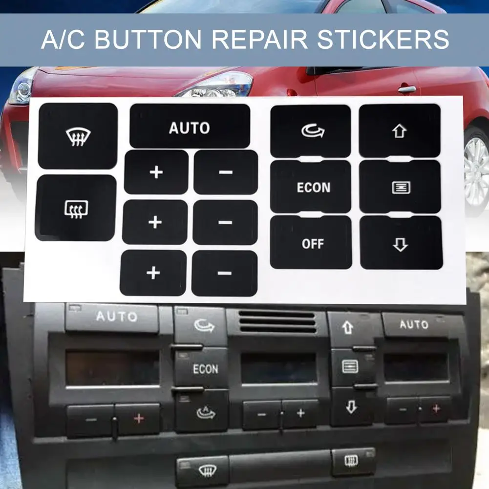 

Долговечные наклейки на кнопки кондиционера воздуха