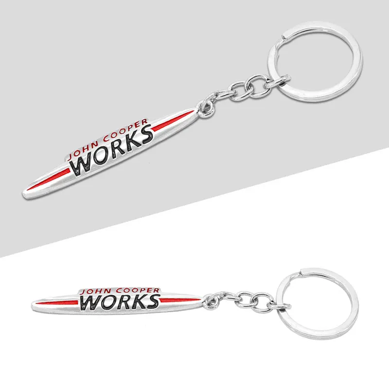 Металлический брелок для ключей объемный автомобильный с эмблемой John Cooper Works