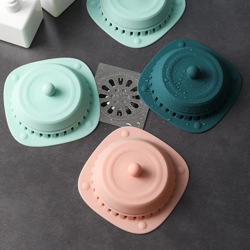 

Thick Silicone Floor Drain Deodorant Cover Bathroom Deodorant Insect-proof Seal Household Sewer Pipe Sink Anti-smell Floor Cover