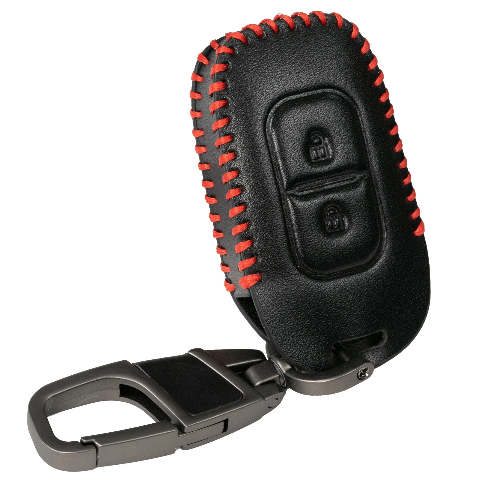 2-кнопочный автомобильный брелок из искусственной кожи с дистанционным