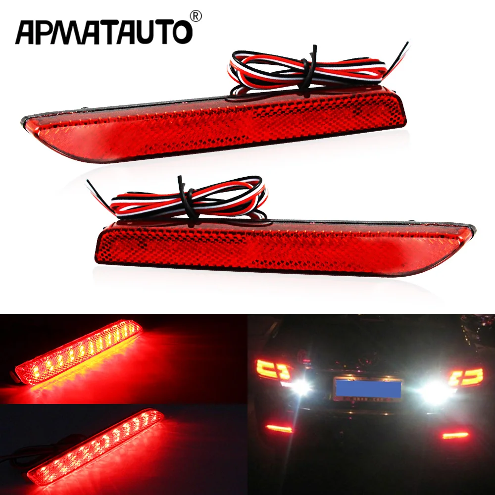

2Pcs LED Rear Bumper Reflector light Tail brake stop light FOR Lexus RX300 1999-2003,FOR Lexus NX200t NX300h 2015-up