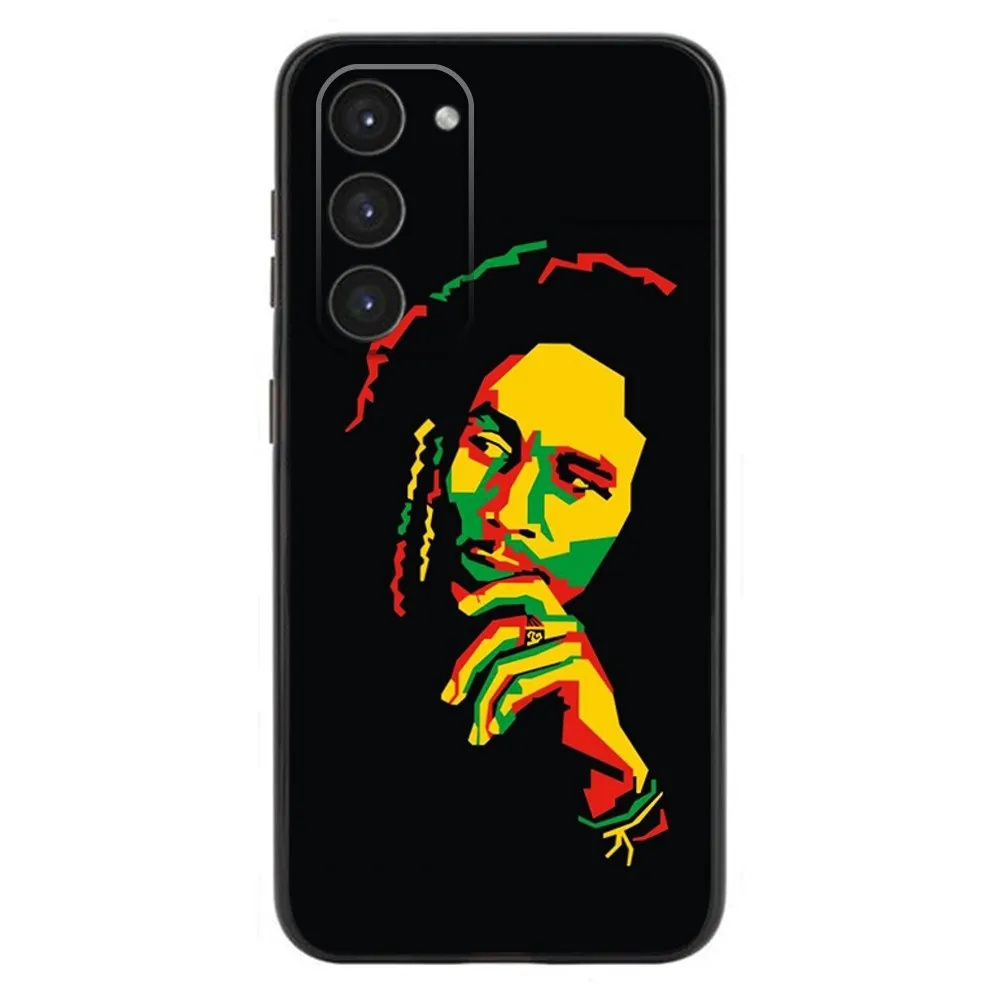 Фото Чехол для телефона Rapper B-Bob M-Marely, силиконовый чехол для Samsung Galaxy A20, A21s, A22, A31, A32, A52, A53, A72, 73, A80, A91, мягкий черный чехол №5