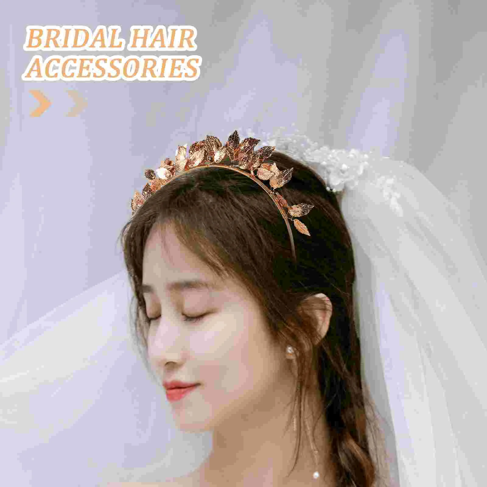 Повязка на голову ручной работы в виде листьев свадебный аксессуар для волос