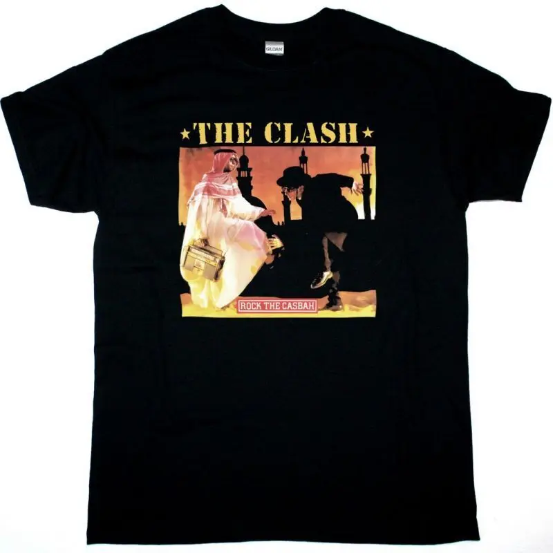 Новинка черная футболка The Clash Rock унисекс S-5Xl