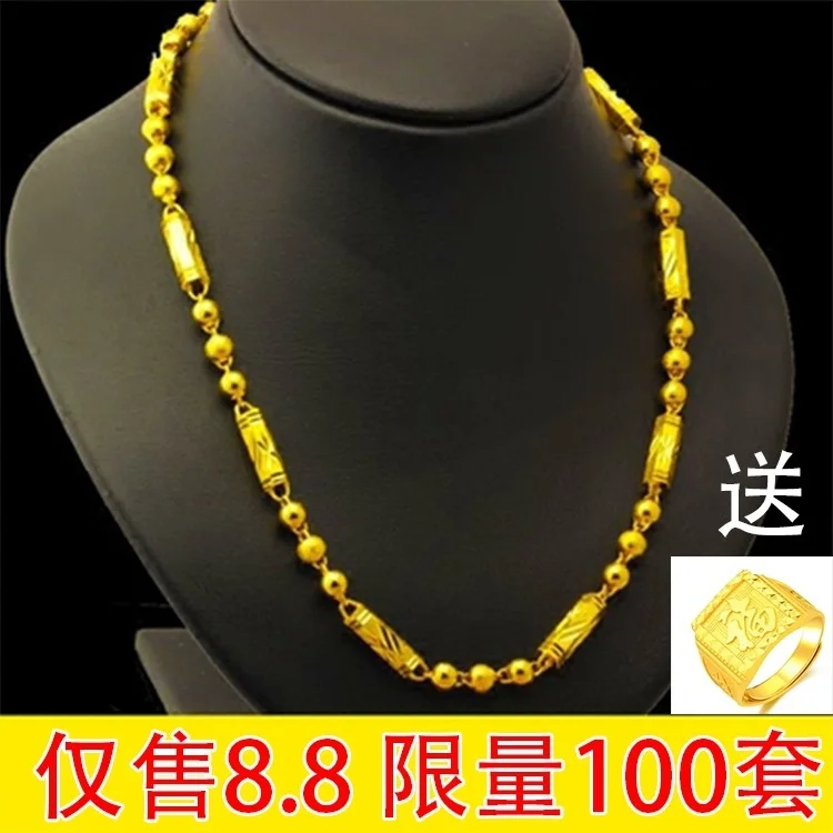 

Ожерелье из настоящего золота 100% с японской и корейской имитацией 24-каратной копии