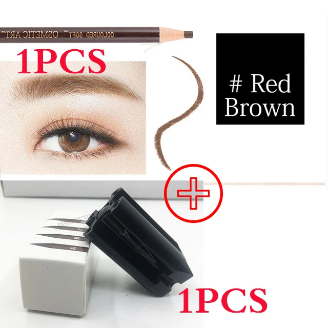 

Eyebrow Pencil Design 4 In 1 Pencil Sharpener Tip Thin Tool Waterproof Brow Profiler Pen Sharp Blade Tattoo Profiler Pen Supply