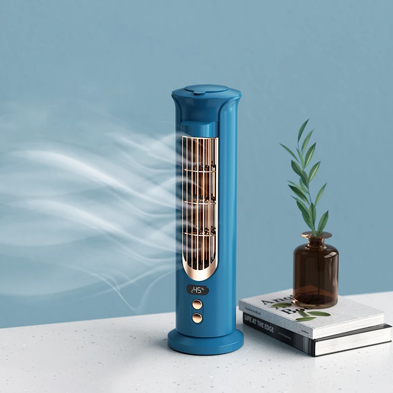 New Air Cooler USB Desktop Mini Air Conditioner LED Digital Portable Rechargeable Mobile Air Conditioning Fan