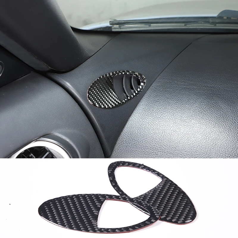 

Soft Carbon Fiber Car Dashboard Air Outlet Frame Cover Decorative Stickers Auto Interior Accessories For Nissan 350Z 2003-2006