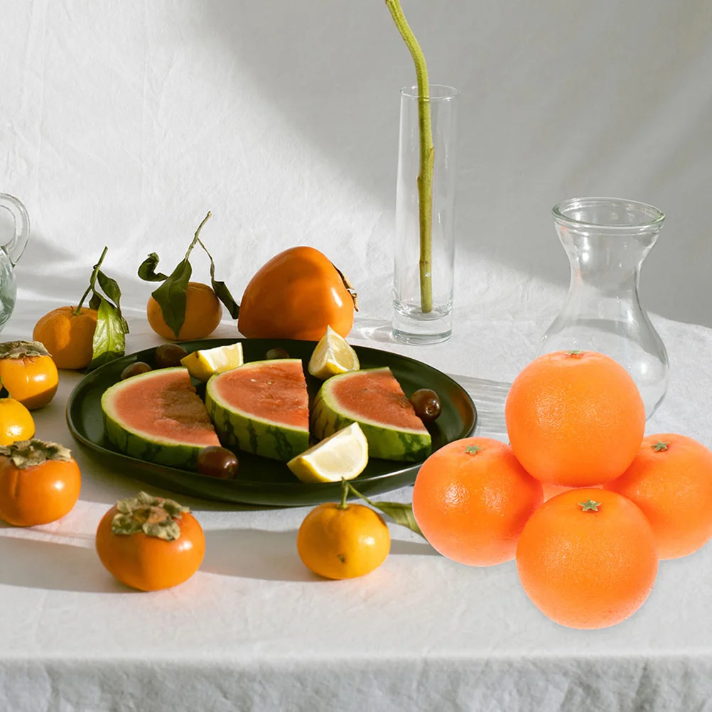 

8pcs Lifelike Fruits Adornments Fake Fruits Props Artificial Fruits Decors Photo Props