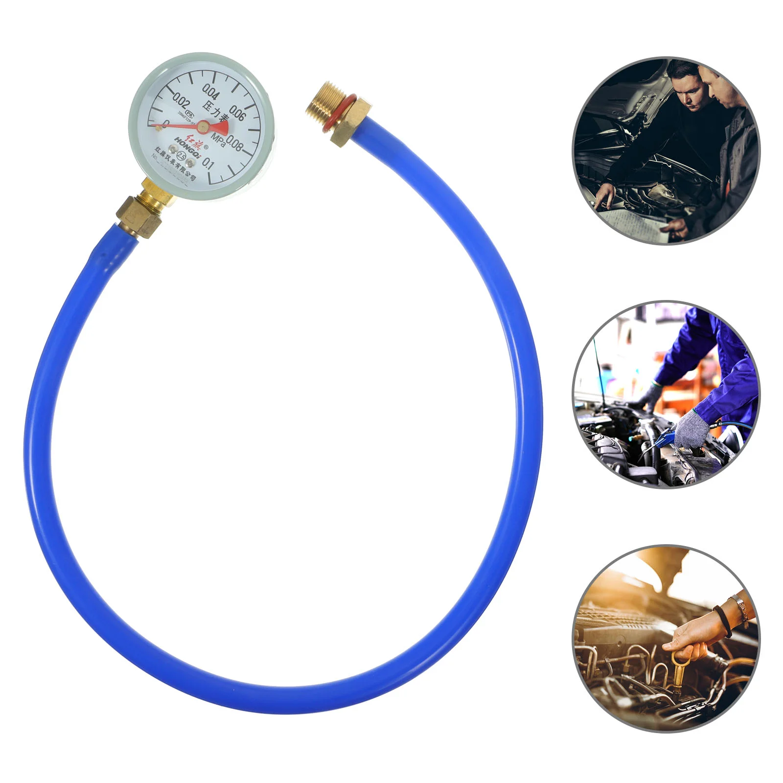 

Exhaust Blockage Detection Pipe Plug Car Pressure Gauge Tester Plugging Table Rubber Catalytic