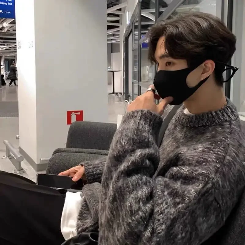 Осенняя Корейская стильная подходящая Модная брендовая шерстяная куртка в