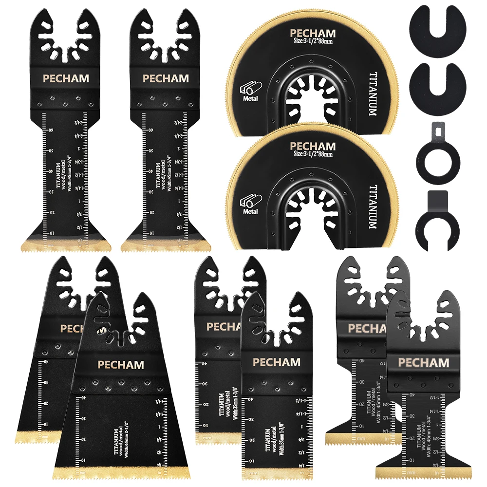 

PECHAM осциллирующие пильные полотна из высокоуглеродистой стали с титановым покрытием