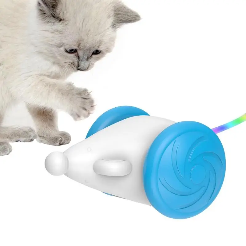 

Cat Toys Automatic Mouse Smart Electric Moving Cat Mice Toys Interactive Cat Toys Mice For Indoor Cats Kittens USB Rechargeable