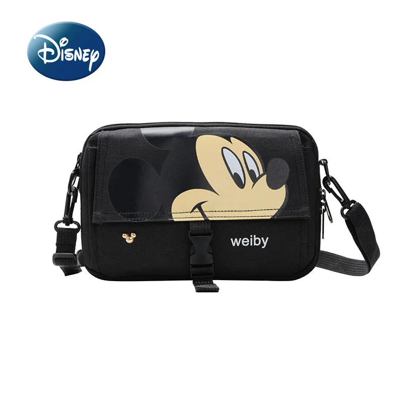 

Disney Mickey New Fashion Children's Shoulder Bag Cartoon Cute Girls Messenger Bag High Quality Luxury Women's Mobile Phone Bag